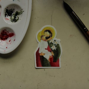 Saint Joseph Waterproof 3&quot; Sticker Catholic Gift