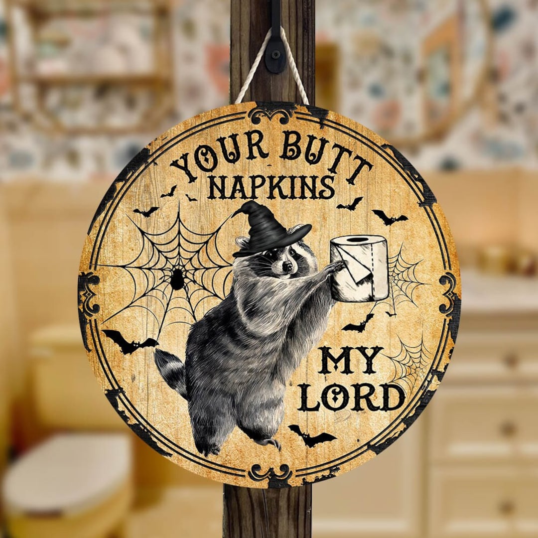 Halloween Bathroom Sign Bathroom Wooden Sign Funny Bathroom - Etsy