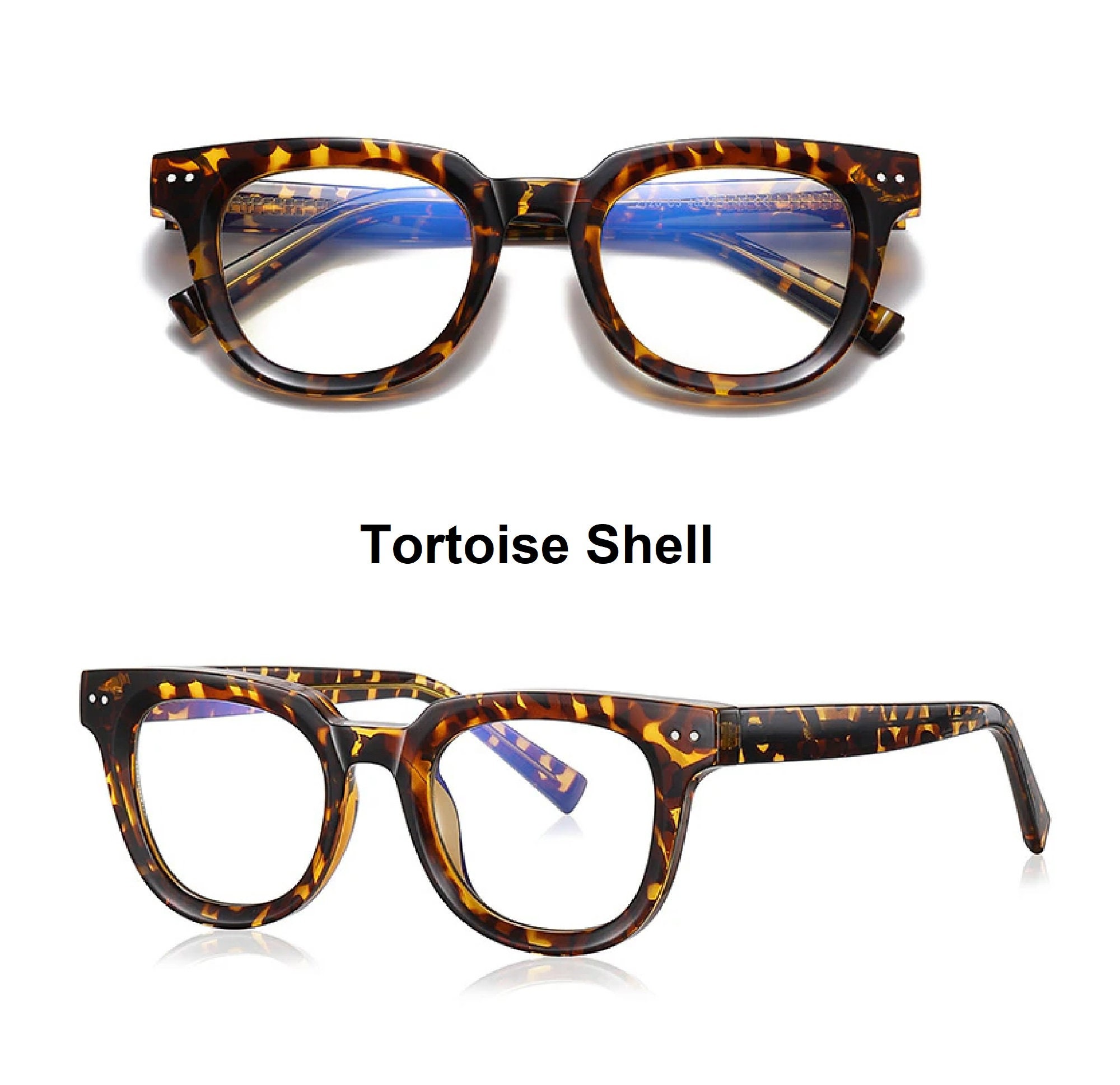 Custom Mens Reading Glasses Retro Farsighted Readers Large Etsy