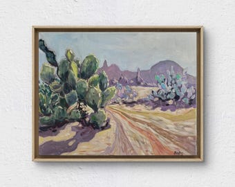 Prickly Pear - Original Oil Painting on Stretched Canvas (16&quot;x 20&quot;)