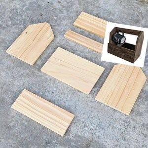 DIY Wood Caddy Kit, Pre-Cut Maple Tool Tote Project for Easy Assembly