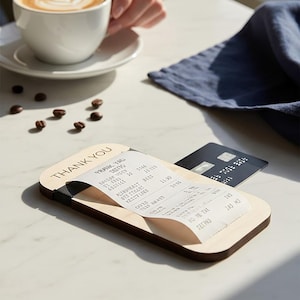 Wood Check Presenter | Custom Restaurant Receipt Holder