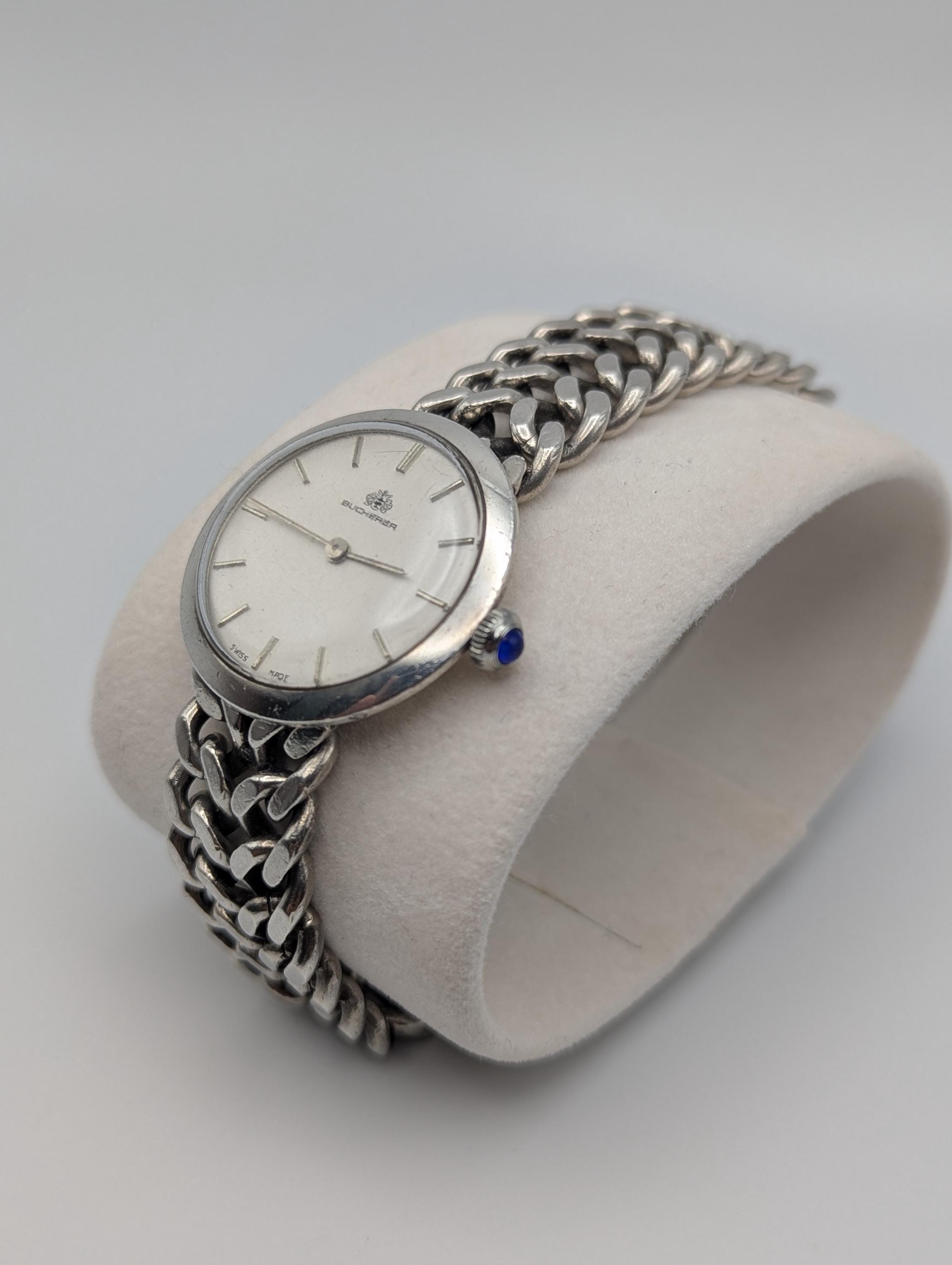 【希少】ブヘラ ヴィンテージ バングル腕時計 シルバー BUCHERER dae3ae87f8e1ee243df4e4c6540c1b