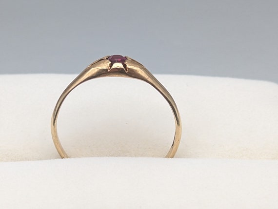 14k Ruby Yellow Gold Ring. 14k Ruby Ring. 14k Wom… - image 8