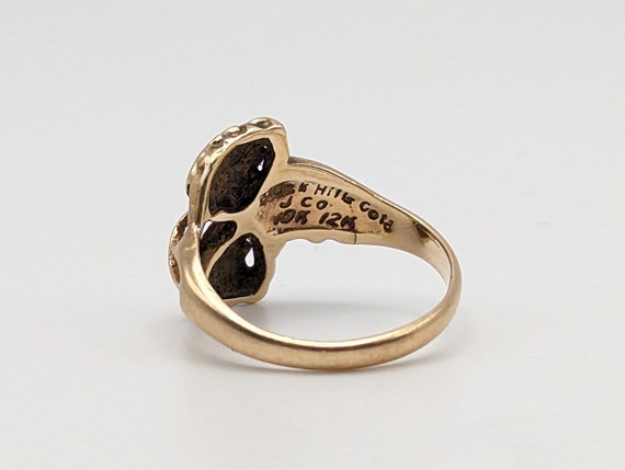 Black Hills Gold Ring. 10k Multi-tone Gold Black … - image 5