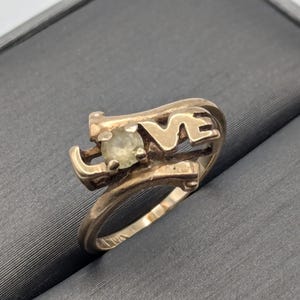 10k gult guld kärlekskvartsring löftesband lillfingerring.