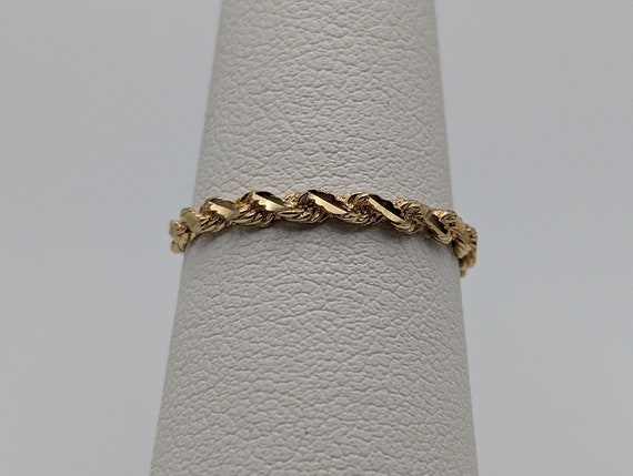 14k Cable Rope Band. 14k Gold Twist Band. 14k Yel… - image 7