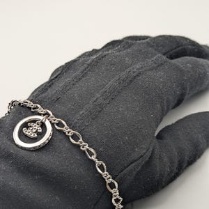 Chanel Pendant Chain Link Bracelet. Vintage Chanel Charm Bracelet.