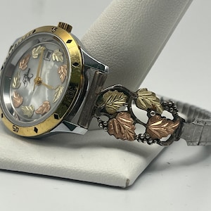 Landstroms Black Hills Gold Leaves Ladies Watch 27MM 10k/12k  display picture 2
