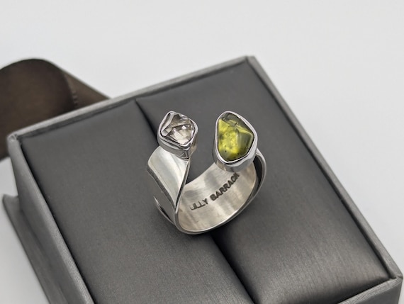 Lilly Barrack Designer Sterling Silver Split Band… - image 1