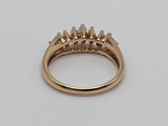 14k Yellow Gold Diamond Wedding Ring. 14k Yellow … - image 7