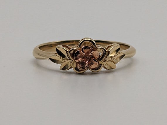 14k Tri Color Beverly Hills Gold Rose Ring. Gold … - image 8