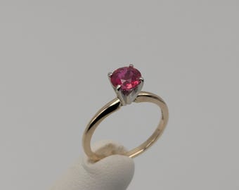 10k Yellow Gold Ruby Ring 10k Promise Ring Engagement Band