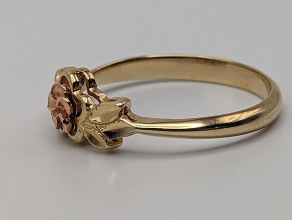 14k Tri Color Beverly Hills Gold Rose Ring. Gold … - image 9