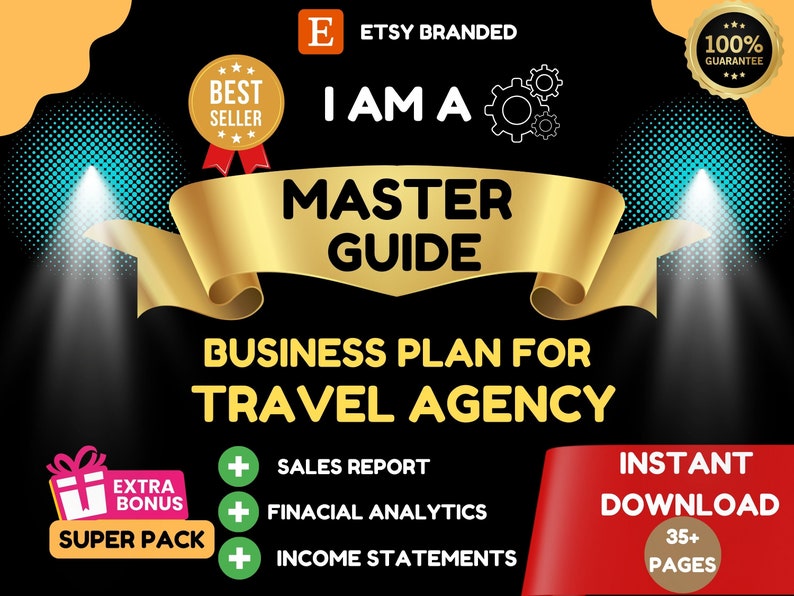 Business Plan for Travel Agency. Travel Guide, Business Start Up, Etsy
