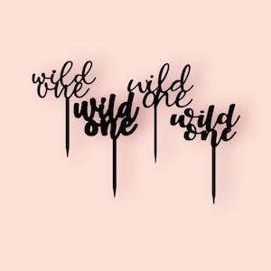 Wild One First Birthday Cake Topper | High Quality Wild One Cake Topper Design Template | Jungle Birthday Party | 1st Birthday | Cupcake
