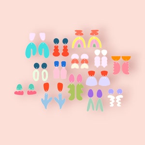 Adorable Earrings Digital File | High Quality Earring Template SVG File | Laser Cutting File | Earring Template | Earring Bundle | Laser Cut