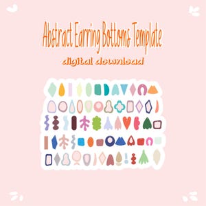 Paquete de plantillas SVG para aretes: archivos cortados con láser, joyería DIY (descarga digital)