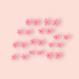 Mini aretes de botón con margarita abstracta, archivo digital / Plantilla de archivo cortado por láser de aretes de alta calidad SVG / Paquete de aretes / Glowforge