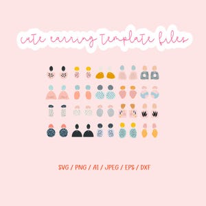 Ohrringe SVG-Vorlagen-Bundle - Laser Cut Dateien, DIY Schmuckdesign (Digitaler Download)