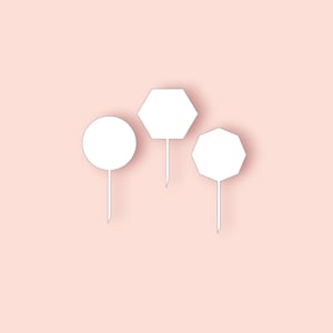 Einfacher Geburtstag Cake Topper | Hochwertige Cake Topper Vorlagendatei | DIYParty | Geburtstag | Cupcake Topper | Einfacher Basic Cake Topper