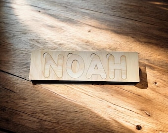 Personalisierte Namen Puzzle Laser Cut Datei: SVG, AI, EPS (Digital Download)