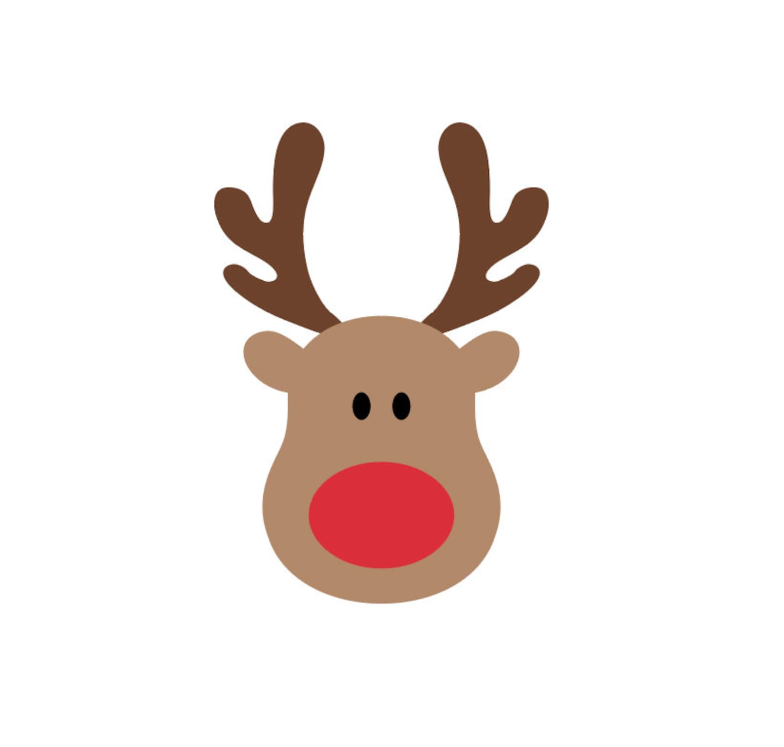Rentier Gesicht SVG Rudolf SVG Rentiere PNG Cooles Rentier Weihnachten