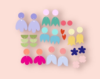 Earring SVG Template Bundle – Laser Cut DIY Designs (Digital Download)