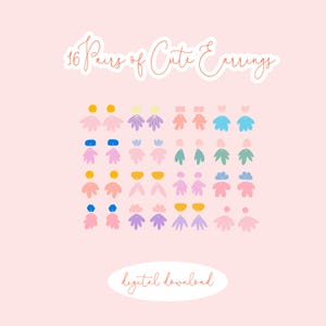 Lot de modèles de boucles d'oreilles SVG – fichiers découpés au laser, 16 modèles uniques (téléchargement numérique)