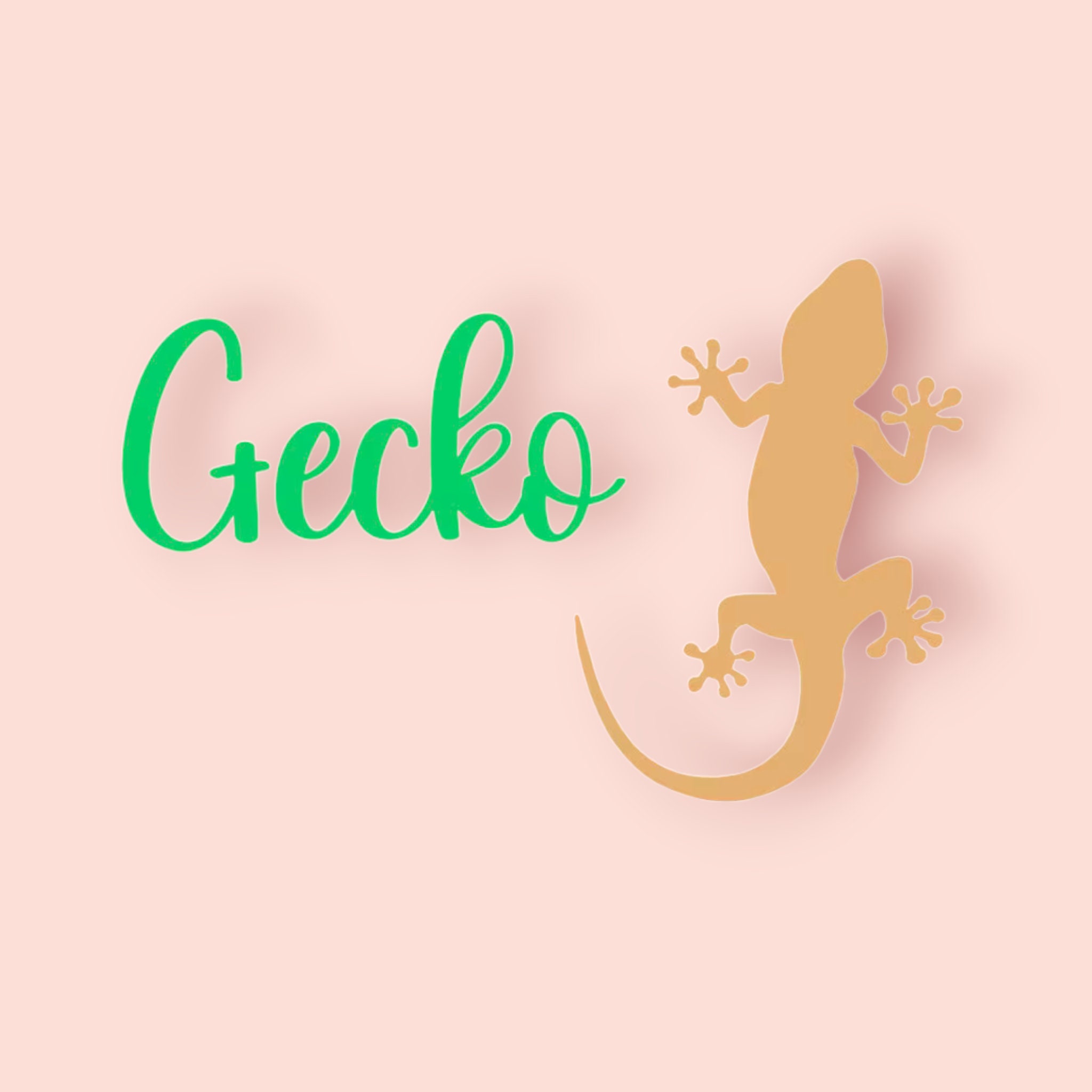 i Selter【AM】Praying Gecko Logo Gecko Laser Cut File | Lizard Template SVG, AI, EPS (digital