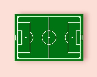 Soccer Field Clipart SVG  | High Quality Football Laser Cutting File Clip Art PNG | Soccer Ball | Field Template | Football Field | Template