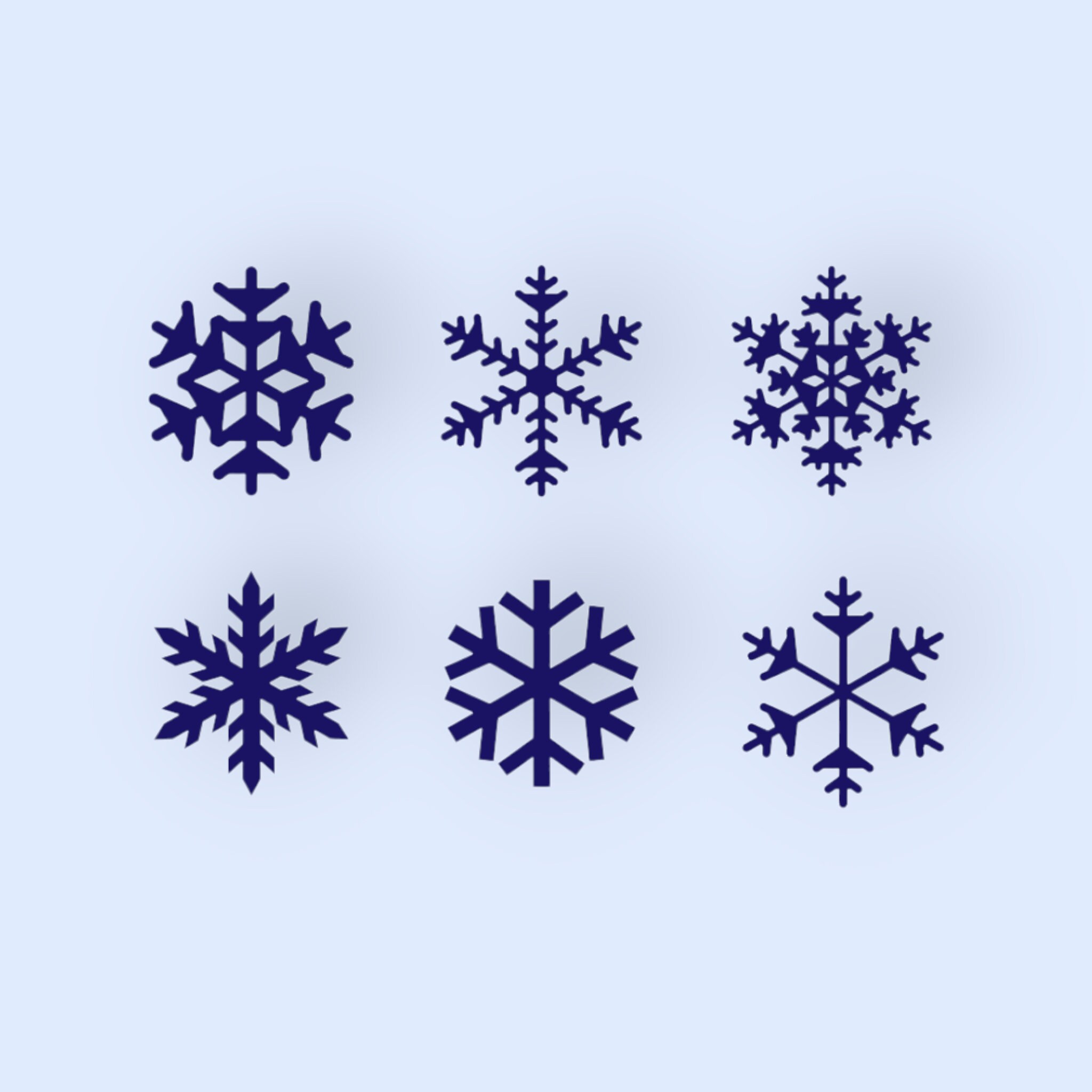 Snowflake SVG Clipart | Christmas Cut Files (digital Download) - Etsy