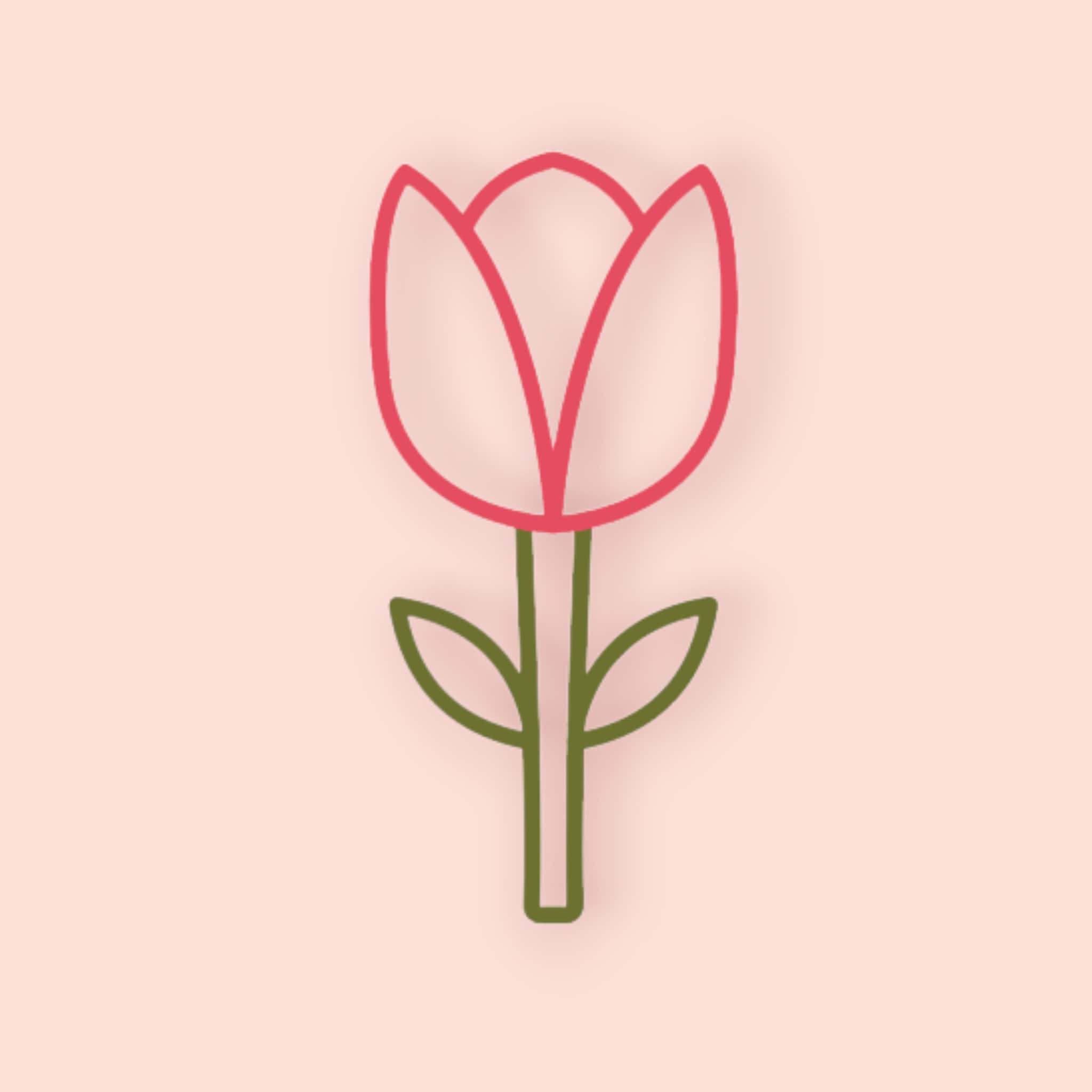 Tulip Template Clip Art PNG File | Laser Cutting File | High Quality Clipart SVG File  | SVG File | Adobe File | Flower Clip Art