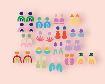 Earring SVG Template Bundle – Laser Cut Earring Designs (Digital Download)