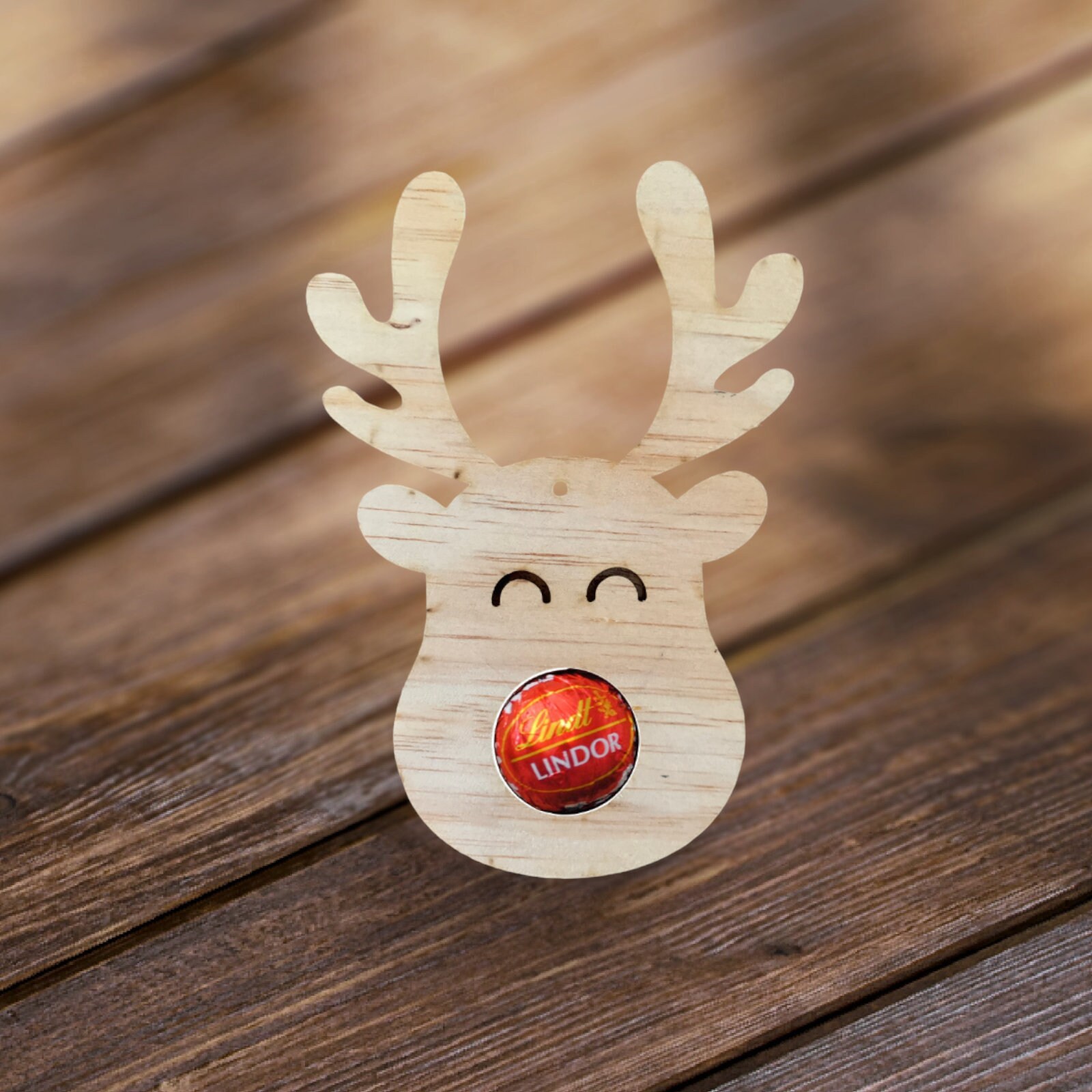 Rudolph Reindeer Lindt Chocolate Ball Christmas Gift SVG | Laser Cut ...