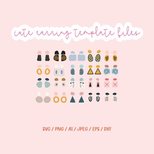 Ohrringe SVG-Vorlagen-Bundle - Laser Cut Dateien, DIY-Designs (digitaler Download)