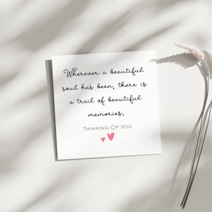 Thinking of You Card For Friend | Sympathy | Stay Strong | Thinking Of You Card To Friend | Bereavement Card | Sorry For Your Loss | SVG