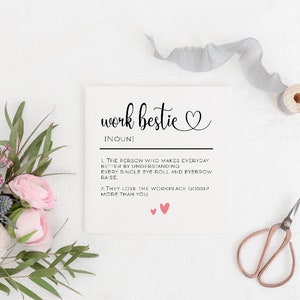 Work Bestie Karte | Bestie Karte | Bestie Geburtstagskarte | Work Bestie Geburtstagskarte | Geburtstagskarte | Definition Karte | Arbeit Abschiedskarte