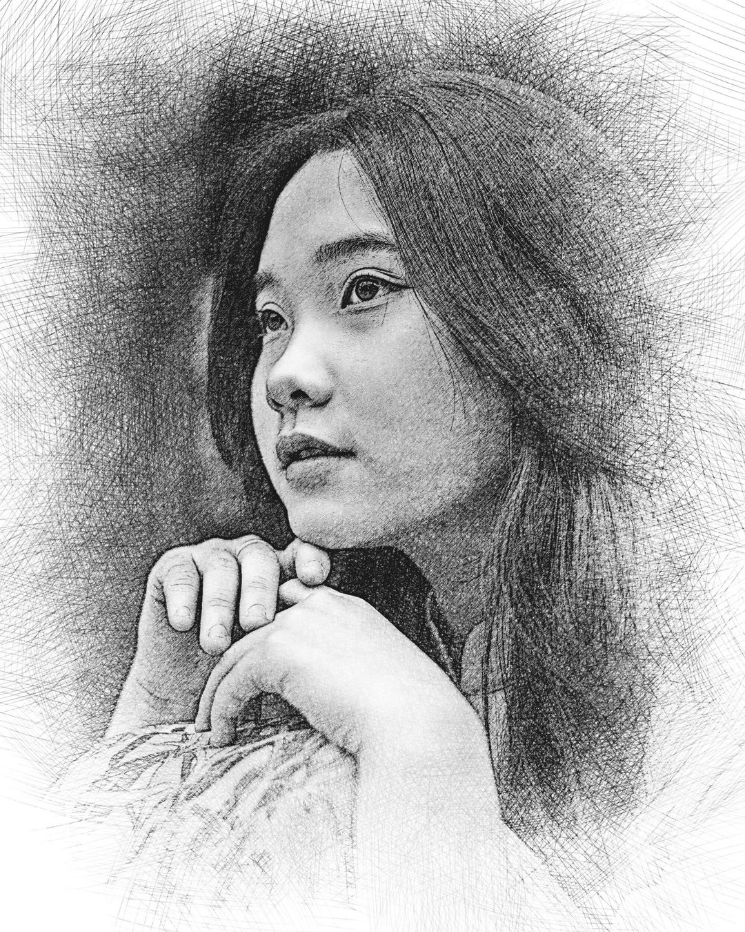 Digital Custom Portrait From Photo, Personalized Gift, Realistic