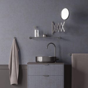 Natural Stone Wallpaper, Textured Peel and Stick Wallpaper Blue Gray Wall Decor, Renters Removable Custom Wallpaper