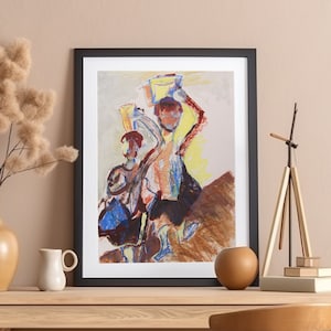 Abstract Art Print, Water Carrier Art, Abstract Wall Art, Wall Art Decor, Modern Abstract Art, Abstract Print (5x7 8x10 11x14 12x16 12x18)
