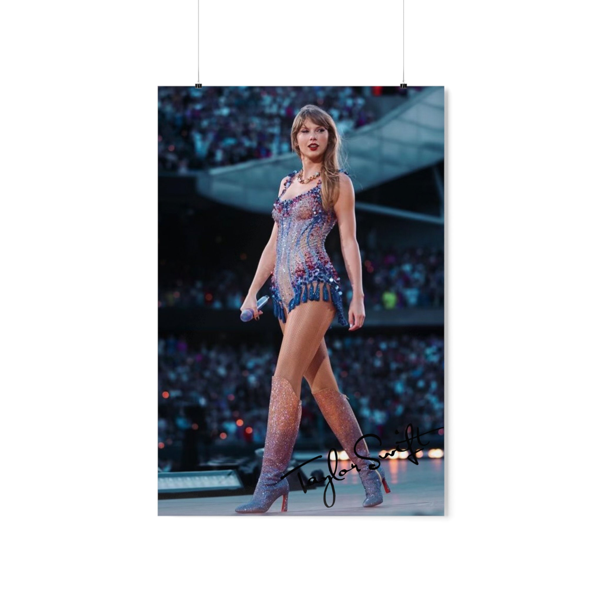 Autocollant Mural Amovible étoile Taylor Swift - Découpe Taille Réelle - NIWO ART