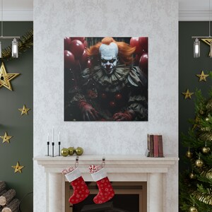 Pennywise Halloween Printable Art Digital Download Spooky Home Decor ...