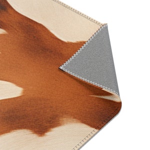 Cow Skin Print Area Rug Contemporary and Rustic Farmhouse Decor Area ...