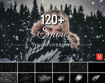 Más de 120 fotos de superposición de Photoshop de nieve