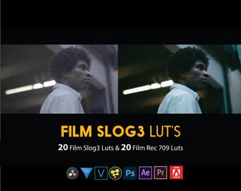 Sony Film Slog3 y luts estándar/tablas de búsqueda, corrección de color, gradación de color, ajustes preestablecidos, complemento, cinematográfico/para todas las cámaras Sony