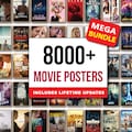 Movie Posters Collection Bundle Pack– Over 8000 Movies | High Resolution Poster Set, Digital Downloads, Movie Poster, New Releases, Library