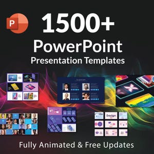1500 以上の完全に編集可能な PowerPoint プレゼンテーション テンプレート バンドル - ダーク、ライト テーマ、クリーン、プロフェッショナルなモダン ビジネス デザイン、PPTX