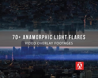 70+ ANAMORPHIC LIGHT FLARES | Lens Flares, Light Leak, Cinematic, Light Ray, Blending Transition, Sun, Bokeh | Video Overlay Transitions