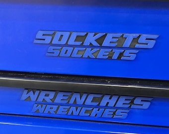 Large Tool Box Organization Magnetic Labels